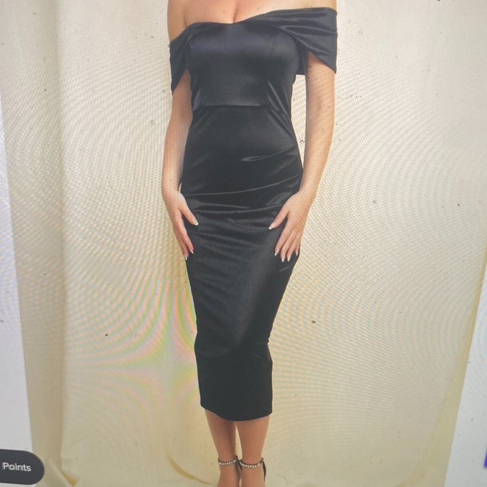 EFFORTLESS ELEGANCE DRESS (BLACK) - The Edge